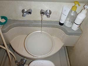 浴室（給水管）洗浄後